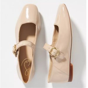 NWOB Sam Edelman Michaela Mary Jane Flats Ivory